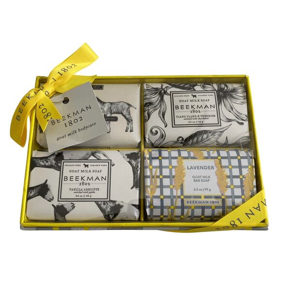 Goat Milk Bar Soap Gift Box Set of 4 by Beekman 1802 - Picture 1 of 3
